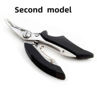 Petite pince à bouche incurvée en acier inoxydable, Mini pince colorée, ciseaux, outils pour poisson, pince de pêche portable