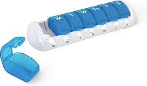 Hot Sale Weekly Pill Box Plastic PP <b>7</b> Compartment Pill Holder for Vitamins, <b>Tablets</b> & Supplements Pill Case - Product Image 2