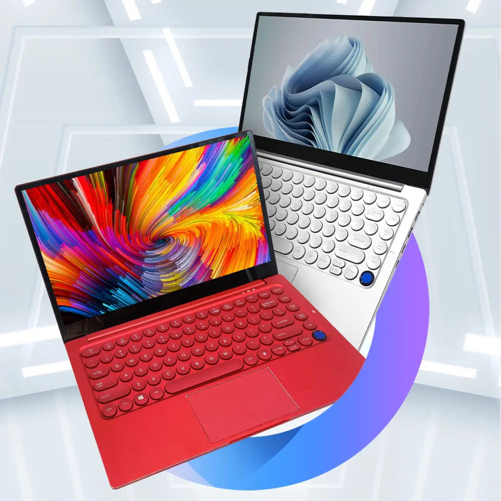 New Arrival Low Cost Red or Sliver 14.1 inch 4GB/8GB/16GB RAM 256GB SSD Laptop Computer