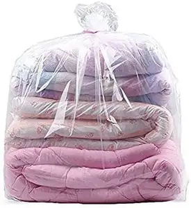 Wholesale 32*47 inches 2 Mil Large Dustproof Moistureproof Jumbo Clear Plastic Comforter Storage Bags for Blanket Cl