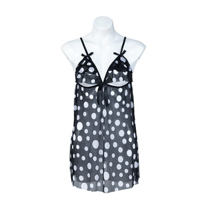 Nueva Lencería Erótica Sexy Transparente con Estampado de Puntos, Escote Bajo, Espalda Descubierta, para Mujer, que Realza las Curvas - Product Image 1