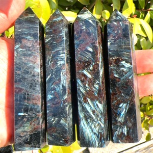 Torre de Cristal de Astrophyllite Natural Pulida de Estilo Bohemio al por Mayor para Decoración del Hogar Única y Regalos Navideños - Product Image 5