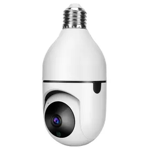 V360Pro应用智能WiFi灯泡摄像头E27灯泡1080P PTZ 360度全景云台安全摄像头