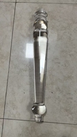 Pieds de table en acrylique transparent en forme de gourde, support de table basse en verre organique à bulles, découpe de table suspendue cylindrique solide