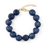 Trendy kleurrijke zomerse armband van messing en hars met fruitkraaltjes, boho armband, stapelbare kraalarmband voor unisex