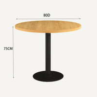 Vente en gros d'usine ensembles de tables de restaurant modernes meubles café café boutique restauration rapide bar dessus de table en bois table basse