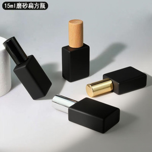 Envase Cosmético Reciclable, Mini Botella de Spray Cuadrada Roja Esmerilada, 3ml 5ml 10ml 15ml 20ml, Botella de Perfume de Vidrio con Tapa Metálica - Product Image 4