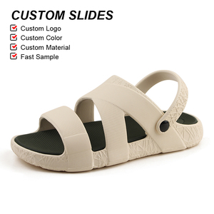 Sandalias OLICOM con Logotipo Personalizado para Hombre, Ligeras, Cómodas, con Soporte de Arco Suave, Sandalias EVA para Interiores y Exteriores, Playa - Product Image 3