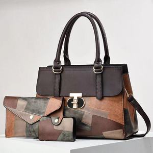 Sacs à main grande capacité pour femmes en <span class=keywords><strong>cuir</strong></span> PU avec coutures colorées, sacs fourre-tout <span class=keywords><strong>vintage</strong></span> de haute qualité pour femmes, vente en gros - Product Image 5