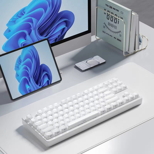 Crystal Clear Keycaps Compatible With MX Cross Switch Mechanical <b>Keyboard</b> And Magnetic Axis <b>Keyboard</b> Key <b>Caps</b> - Product Image 1