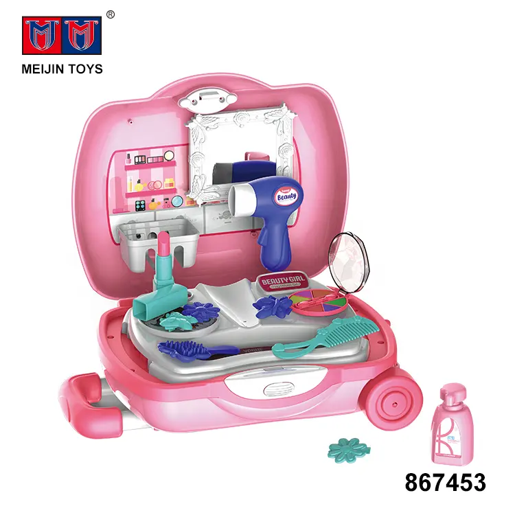 Trolley Case Plastic Schoonheid Speelgoed Kinderen Spelen Set Meisjes Make-Up