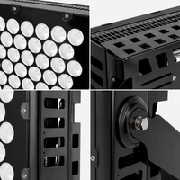 Projecteur LED de scène 1000W 1200W SMD5050 IP66, profilé, à effet flash Aura, grand format en aluminium, DMX 512 RGBW RGB, pour exposition intérieure