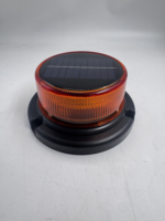 Superhelle Solar-Stroboskop-Warnleuchte mit Magnetbefestigung für Fahrzeuge mit Bernsteinfarbenem Blinklicht