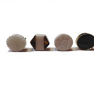 Solid Marble and Brass Rimmed Cabinet <b>Knob</b> Round <b>White</b> Marble Brass Drawer Pull Natural Stone <b>Door</b> <b>Knob</b> - Product Image 2