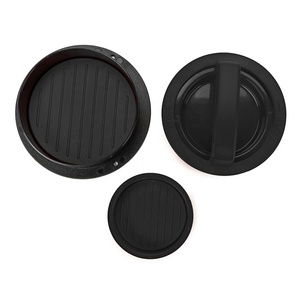 Utensilio de cocina de grado alimenticio ABS 3 en 1 DIY <span class=keywords><strong>hamburguesa</strong></span> forma redonda carne Patty prensa fabricante moldes - Product Image 5