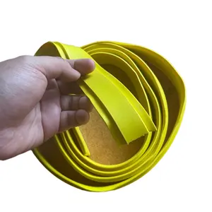 PVC Rubber Spacer for Zipper Speed Rolling Doors Yellow Clear Black Weldable PVC Stiffener Strips Self Repairing Fast Zip Doors