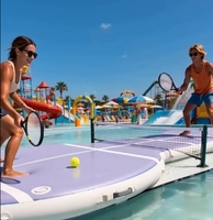 Plateforme aquatique gonflable personnalisée pour sports nautiques, terrain de pickleball gonflable, plateforme aquatique gonflable