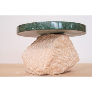 Newstar Natural Split Living Room Indoor Center Side Table Travertine Marble <strong>Rock</strong> Round Square Modern Stone Outdoor Coffee Table - Product Image 2