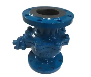 Produto da válvula da China Nuzhuo DN25 WCB válvula de esfera revestida de borracha com flange pneumática válvula de controle de fluxo de água a gás SS304