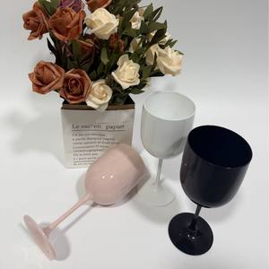 แก้วไวน์พลาสติก PS สีแดง สำหรับอีคอมเมิร์ซข้ามพรมแดน รุ่น CX Classic พร้อมพิมพ์โลโก้ เป็นมิตรต่อสิ่งแวดล้อมและยั่งยืน - Product Image 5