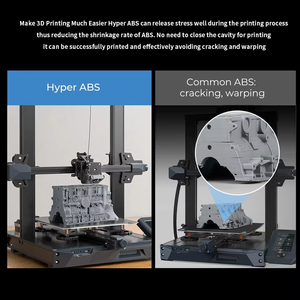 <span class=keywords><strong>Filament</strong></span> Hyper ABS <span class=keywords><strong>pour</strong></span> imprimante 3D K1 Max/K1C/<span class=keywords><strong>Ender</strong></span> <span class=keywords><strong>3</strong></span> V3 SE officielle, impression haute vitesse 1,75 mm, 1 kg/rouleau, moulage - Product Image 3