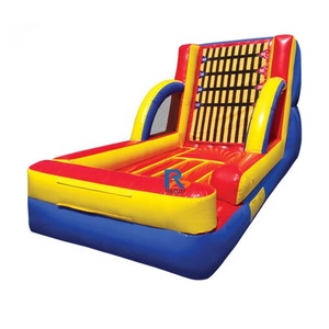 inflatable sticky wall game house jumping casttle inflatable rock climbing wall race game