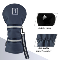 Couvre-chef de golf en gros et personnalisé ODM, Couvre-chef de golf imperméable de haute qualité en pu pour conducteur Fairway UT Club