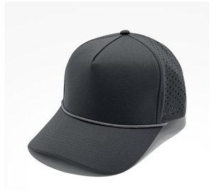 Casquette de baseball en polyester imperméable Flex Fit à 5 panneaux pour le <span class=keywords><strong>golf</strong></span>, la course et les activités de plein air estivales pour hommes – Fabricant de casquettes personnalisées - Product Image 2