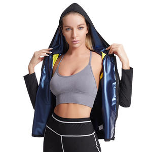Débardeur de sudation zippé personnalisé pour <span class=keywords><strong>femme</strong></span> avec logo, combinaison de sauna en néoprène et <span class=keywords><strong>gilet</strong></span> amincissant pour la perte de poids, utilisation à domicile toutes saisons - Product Image 6