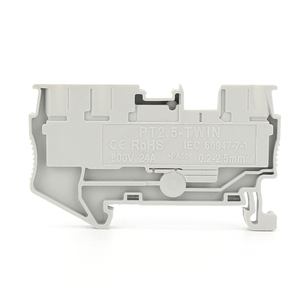 Pt 2.5tw Din-Rail mùa xuân nạp khối thiết bị đầu cuối 1 trong 2 ra Push-in công cụ-ít - Product Image 2