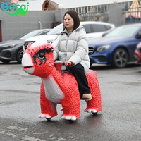 Manège de dinosaure animatronique de divertissement, scooter électrique à pièces pour enfants