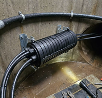YOFC Boîtier de raccordement horizontal en ABS pour fibre optique, étanche IP65, pour extérieur, options 12-144 fibres pour FTTH