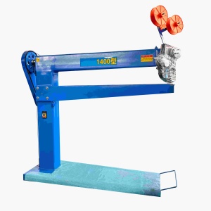 Máquina de Costura de Caixas Semi-Automática Simples, Máquina de Embalagem de Braço Longo - Product Image 1