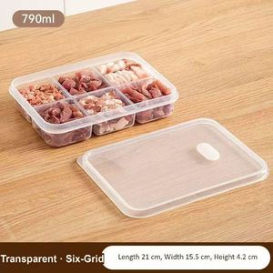 Contenedor de Almacenamiento de Alimentos de Plástico Transparente, Moderno, Ecológico, de Gran Capacidad, con Compartimentos y Tapa, Modelo BD971 - Product Image 5