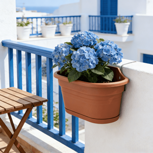 Decorative Hanging Plastic Flower <strong>Pot</strong> with Self Watering and Drainage Hole for Indoor Herb Garden Outdoor <strong>Wall</strong> Decor Home Use - Product Image 1