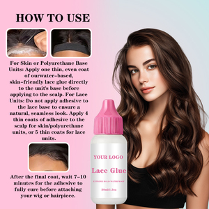 Pegamento para Pelucas de 38ml, Resistente al Agua, Fuerte Fijación, Invisible, con Tapa <span class=keywords><strong>Rosa</strong></span>, Adhesivo para Pelucas, Frontales de Encaje y Toupees, Pegamento para Pelucas de Marca Privada - Product Image 4