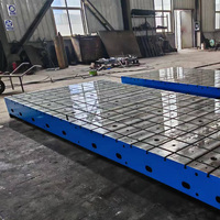 Plaques de surface en fonte durables pour tables à rainures en T, vendues par les fabricants, et panneaux de surface en fonte moulée au sable de résine