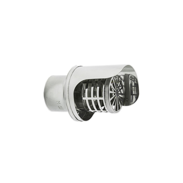 Single Wall Flue Outlet Terminal Cap DN 80mm Stainless Steel Wall Flue with Rain Cover Gas Generation Equipment Part