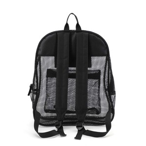 Sac à dos en maille semi-transparent robuste rembourré avec fermeture à glissière pour étudiants - Product Image 5