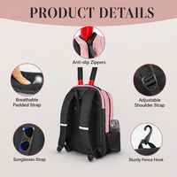Sac à dos de tennis d'usine, sac de raquette imperméable grande capacité avec compartiment à chaussures pour activités sportives, loisirs et voyages en extérieur