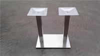 Base de table personnalisable en acier inoxydable brossé S.S201 700x400xH720mm, support métallique pour restaurant, café, plusieurs tailles disponibles