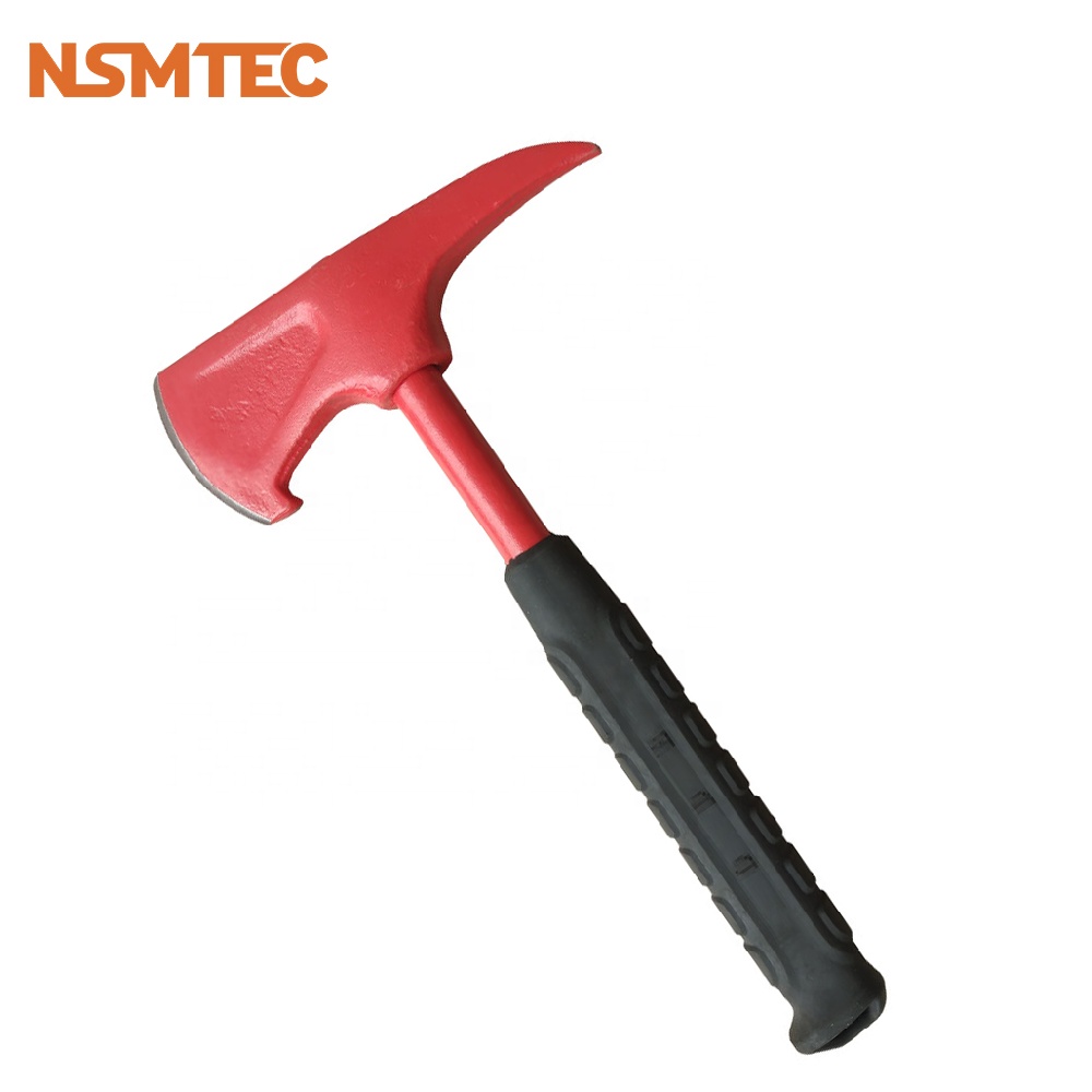NSMTEC OEM Тип огнестойкая пластиковая стальная трубка Ручка отмычка головка пожарный спасательный топор для пожарного
