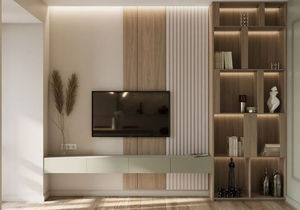 China Factory Luxury Custom Modern Design Home Furniture Wall Unit TV <b>Cabinet</b> for Apartment - Product Image 5