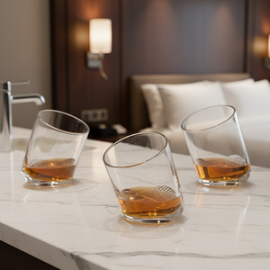 Hochwertiges Whiskyglas mit Schräg-Boden-Design und Individuellem Logo - Product Image 2