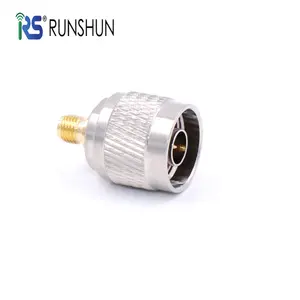 Alta Qualidade N Plug Para SMA Jack Adaptador De RF Reta, N Macho Para SMA Conector Fêmea Para Cabo Coaxial