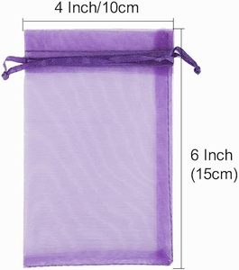 Quick Delivery Drawstring Organza <b>Gift</b> Bags Bulk Jewelry Pouches Sheer Mesh <b>Wrap</b> for Festival Party Christmas <b>Wedding</b> Favor RTS - Product Image 3