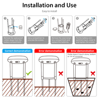 KONLEN Tuya Smart Wifi Sensor 2-en-1 Détecteur d'humidité et de température pour le sol de la pelouse et le jardin Solutions et logiciels IoT