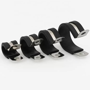 Kẹp giữ ống dây dẫn kiểu vòng chữ P cách điện bằng cao su, thép không gỉ 304, kích thước 1/4 inch, 5/16 inch, 3/8 inch, 1/2 inch, 5/8 inch, 3/4 inch, 1 inch - Product Image 1