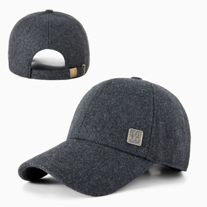 Casquette de baseball tendance pour homme, style coréen, à large bord, en toile 3D avec lettres, réglable, pour l'extérieur, protection des oreilles, automne-hiver - Product Image 3