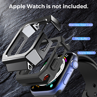 Aha Style Premium Aluminium legierung Metall abdeckung für Apple Watch im TPU Hard Shell 44MM Uhrengehäuse